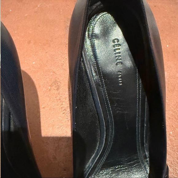 Celine Pointed Toe Navy and Black Heel - Picture 8 of 10